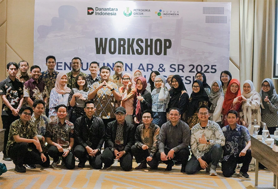 Workshop Penyusunan Annual Report (AR) dan Sustainability Report (SR) PT Petrokimia Gresik.
