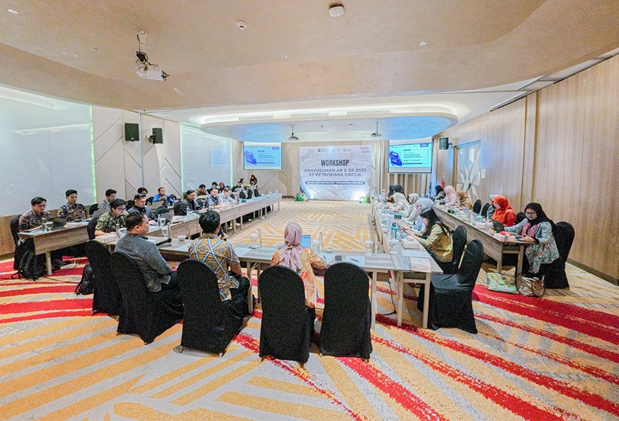 Workshop Penyusunan Annual Report (AR) dan Sustainability Report (SR) PT Petrokimia Gresik.